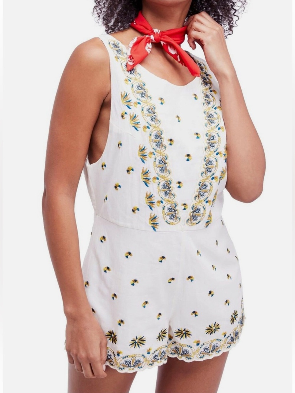 Free People Margarita Embroidered Romper
